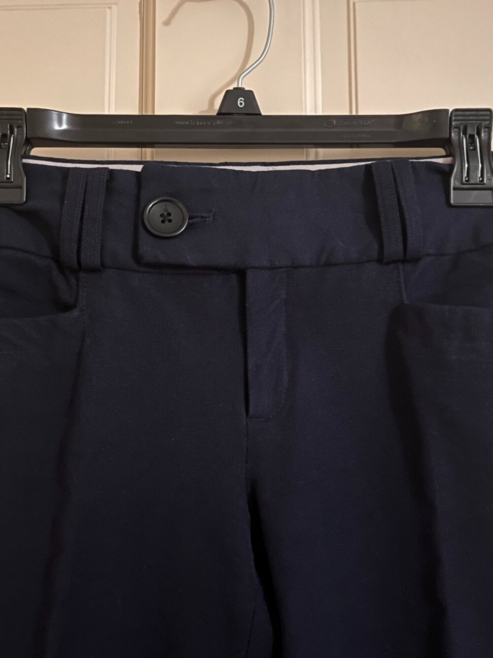 Banana Republic Martin Fit Dark Navy Stretch Trousers | Size 0